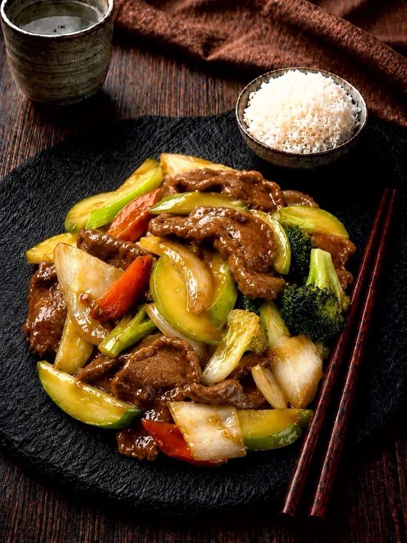 S7. Beef with Garlic Sauce